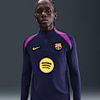 ウェア NIKE Barcelona Dri-FIT Strike setup US S Nike FC Barcelona 24/25 Dri-FIT ADV SS Strike Top - Black